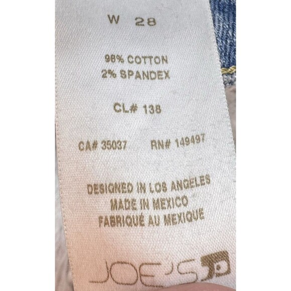 Joe's Jeans Women's 28 The Milla High Rise Straight Ankle Distressed Light Wash‎ - Picture 12 of 16